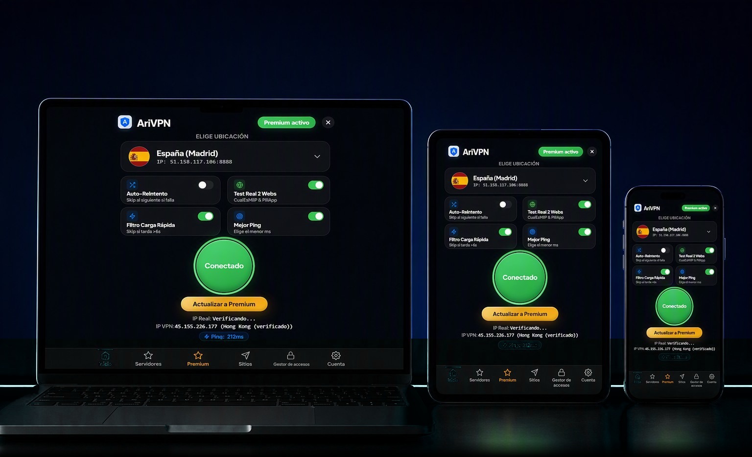 AriVPN en todos tus dispositivos