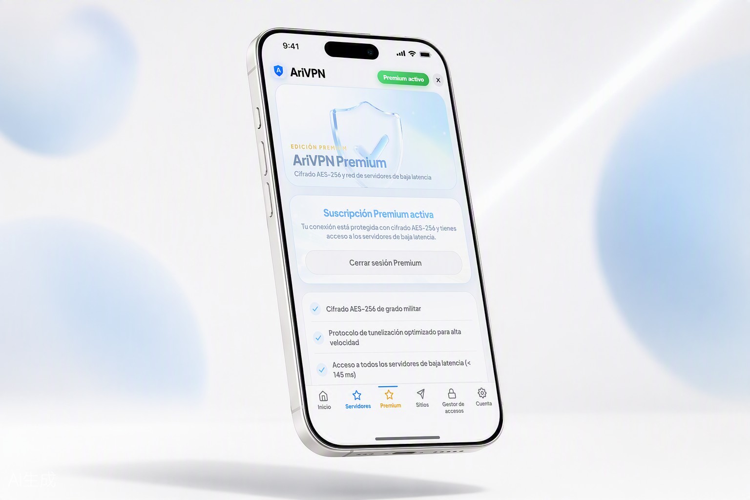 AriVPN Test de Velocidad 940 Mbps